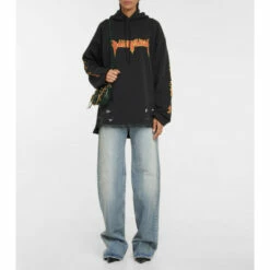Balenciaga Metal Oversized Cotton Hoodie