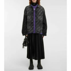 Balenciaga Logo Denim Jacket