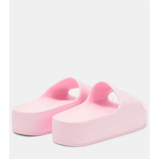 Balenciaga Logo Rubber Platform Slides 2 Balenciaga Logo Rubber Platform Slides - Image 2