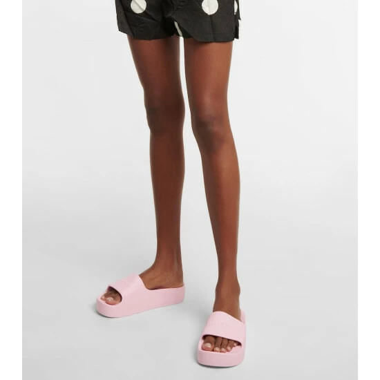 Balenciaga Logo Rubber Platform Slides 3 Balenciaga Logo Rubber Platform Slides - Image 3