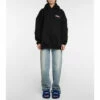 Balenciaga Logo Oversized Cotton Hoodie