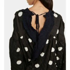 Balenciaga Polka-dot Jacquard Draped Midi Dress 8 Balenciaga Polka-dot Jacquard Draped Midi Dress -Balenciaga Sportswear unnamed file 2548