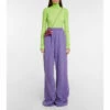 Balenciaga High-rise Wide-leg Cotton Sweatpants