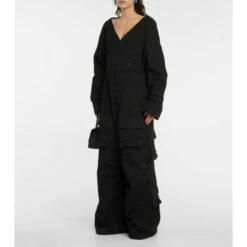 Balenciaga Wide-leg Cotton Jumpsuit