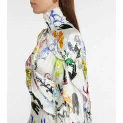 Balenciaga Twisted Printed Satin Midi Dress -Balenciaga Sportswear unnamed file 2593