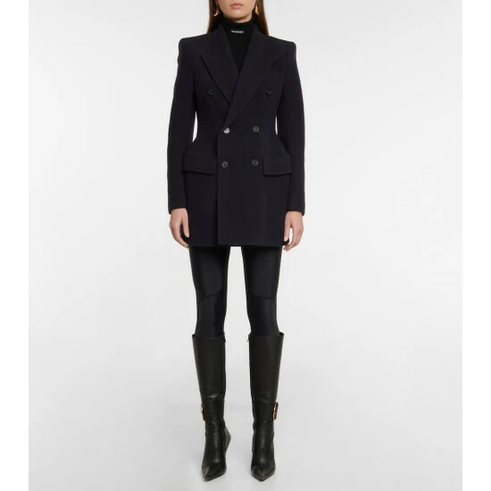 Balenciaga Hourglass Virgin Wool Blazer 1 Balenciaga Hourglass Virgin Wool Blazer