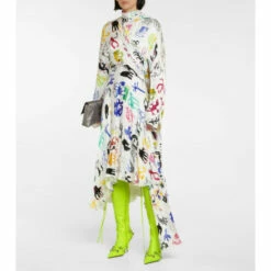 Balenciaga Cagole Leather Knee-high Boots