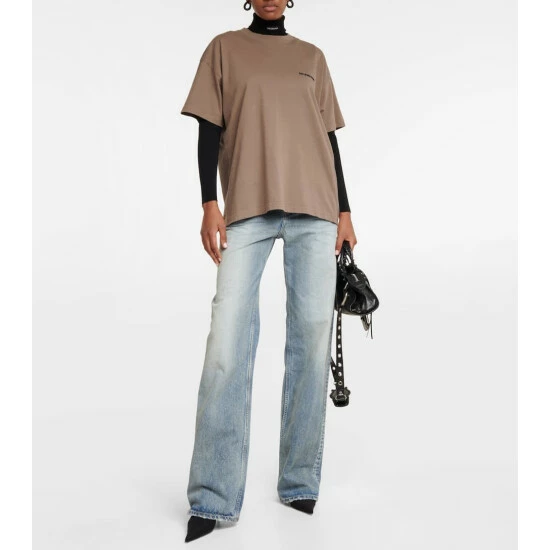 Balenciaga Logo Cotton T-shirt 1 Balenciaga Logo Cotton T-shirt