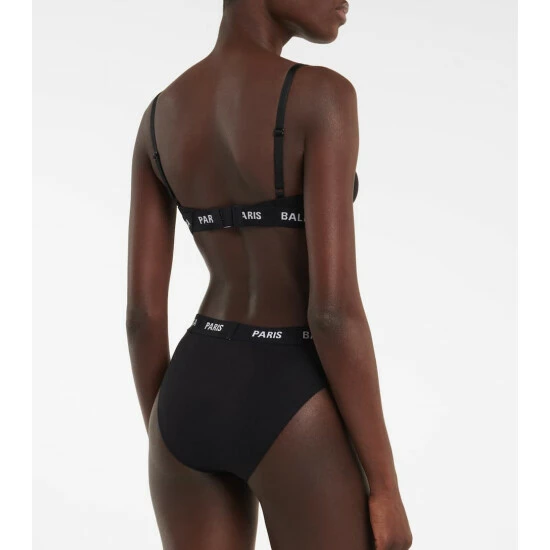 Balenciaga Paris Logo Jacquard Bra 2 Balenciaga Paris Logo Jacquard Bra - Image 2