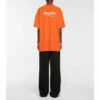 Balenciaga Logo Oversized Cotton Jersey T-shirt