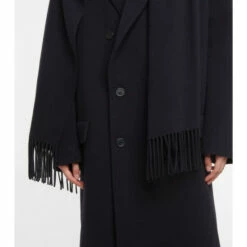 Balenciaga Wool-blend Coat With Scarf -Balenciaga Sportswear unnamed file 2708