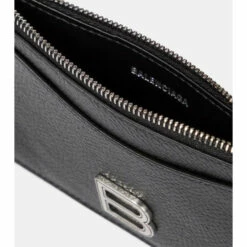 Balenciaga Hourglass Leather Card Holder