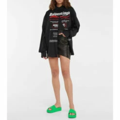 Balenciaga Logo Rubber Slides