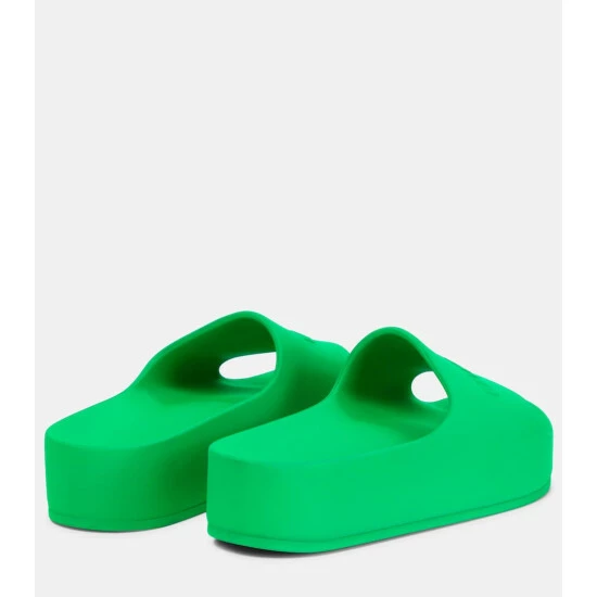 Balenciaga Logo Rubber Slides 2 Balenciaga Logo Rubber Slides - Image 2