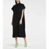 Balenciaga Logo Cotton Poplin Dress