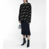 Balenciaga Logo Stretch-wool Intarsia Sweater