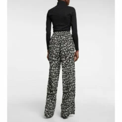 Balenciaga Logo High-rise Wide-leg Silk Pants -Balenciaga Sportswear unnamed file 281