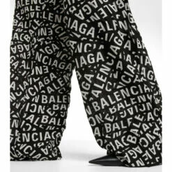 Balenciaga Logo High-rise Wide-leg Silk Pants -Balenciaga Sportswear unnamed file 283