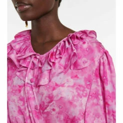 Balenciaga Asymmetric Floral Midi Dress -Balenciaga Sportswear unnamed file 2833