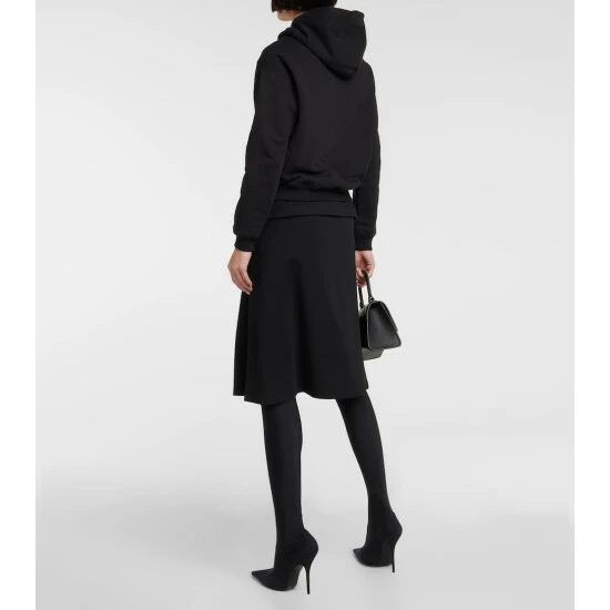 Balenciaga Cotton-fleece Hoodie 2 Balenciaga Cotton-fleece Hoodie - Image 2