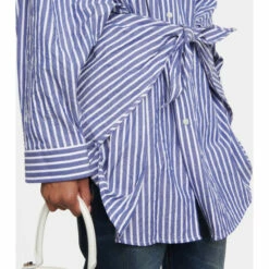 Balenciaga Striped Cotton Knotted Shirt -Balenciaga Sportswear unnamed file 2894