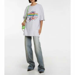 Balenciaga 90/10 Cotton-blend Jersey T-shirt