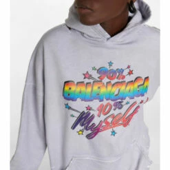 Balenciaga Printed Cotton Hoodie -Balenciaga Sportswear unnamed file 2951