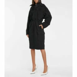 Balenciaga Funnel-neck Cargo Dress