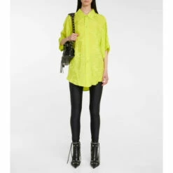 Balenciaga Cagole Leather Ankle Boots