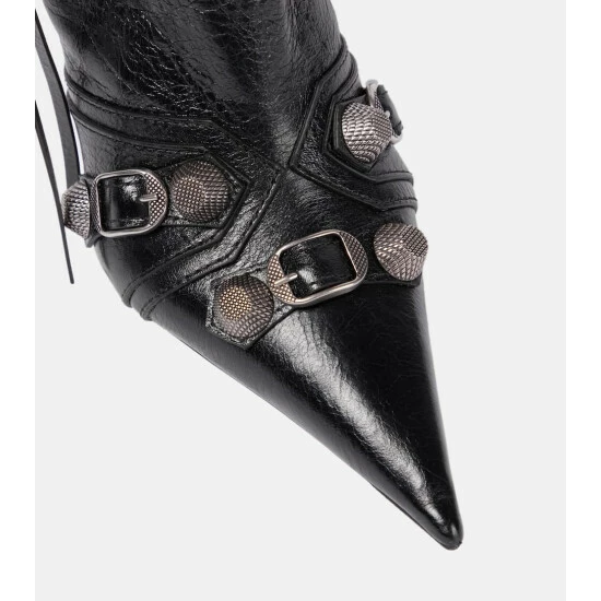Balenciaga Cagole Leather Ankle Boots 5 Balenciaga Cagole Leather Ankle Boots - Image 5