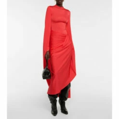 Balenciaga Draped Jersey Gown