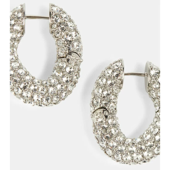 Balenciaga Loop Crystal-embellished Earrings 2 Balenciaga Loop Crystal-embellished Earrings - Image 2
