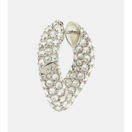 Balenciaga Loop Crystal-embellished Earrings 3 Balenciaga Loop Crystal-embellished Earrings - Image 3