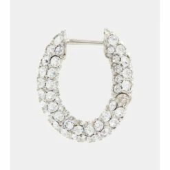 Balenciaga Loop XS Crystal-embellished Earrings
