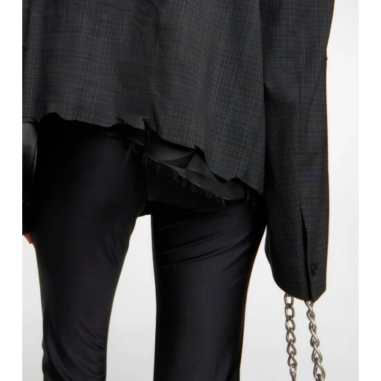 Balenciaga Checked Double-breasted Wool Blazer 5 Balenciaga Checked Double-breasted Wool Blazer - Image 5