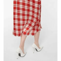 Balenciaga Checked Silk Shirt Midi Dress -Balenciaga Sportswear unnamed file 3181
