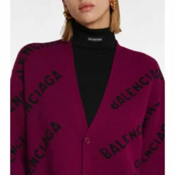 Balenciaga Logo Intarsia Wool Cardigan -Balenciaga Sportswear unnamed file 3247