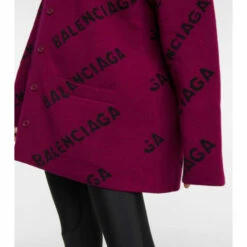 Balenciaga Logo Intarsia Wool Cardigan -Balenciaga Sportswear unnamed file 3248