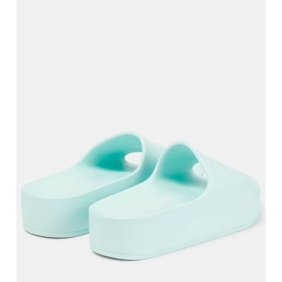 Balenciaga Logo Rubber Platform Slides 2 Balenciaga Logo Rubber Platform Slides - Image 2