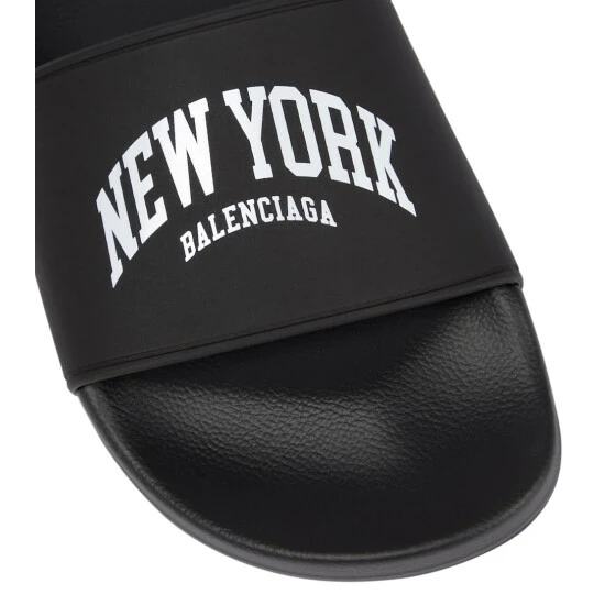 Balenciaga Cities New York Rubber Slides 5 Balenciaga Cities New York Rubber Slides - Image 5