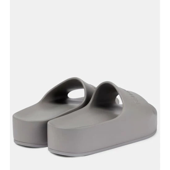 Balenciaga Logo Rubber Platform Slides 2 Balenciaga Logo Rubber Platform Slides - Image 2
