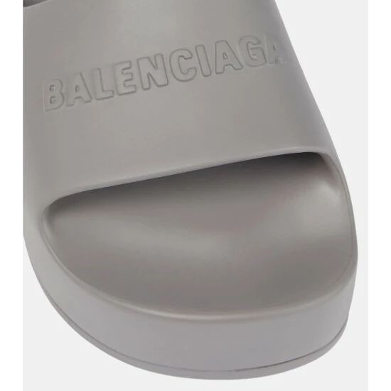 Balenciaga Logo Rubber Platform Slides 5 Balenciaga Logo Rubber Platform Slides - Image 5