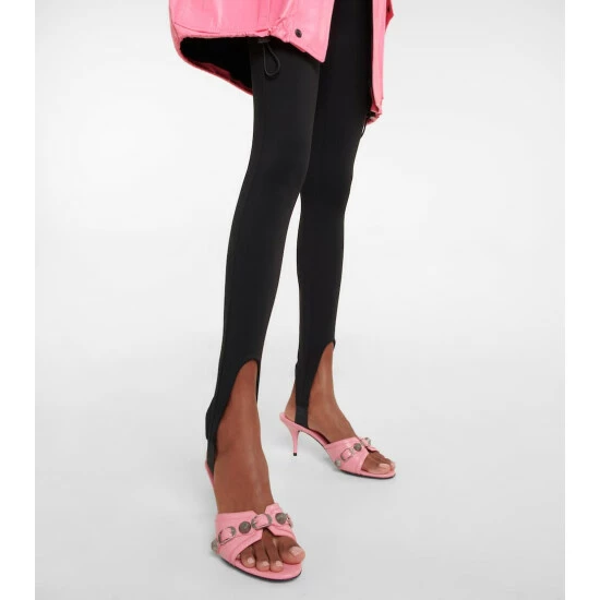 Balenciaga Cagole Leather Mules 3 Balenciaga Cagole Leather Mules - Image 3