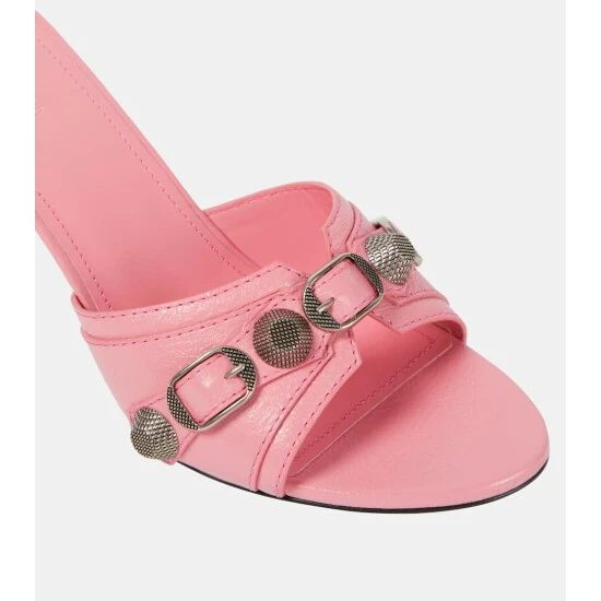 Balenciaga Cagole Leather Mules 5 Balenciaga Cagole Leather Mules - Image 5