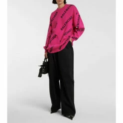 Balenciaga Logo Wool-blend Sweater