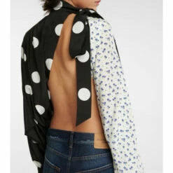 Balenciaga Draped Silk Top -Balenciaga Sportswear unnamed file 3407