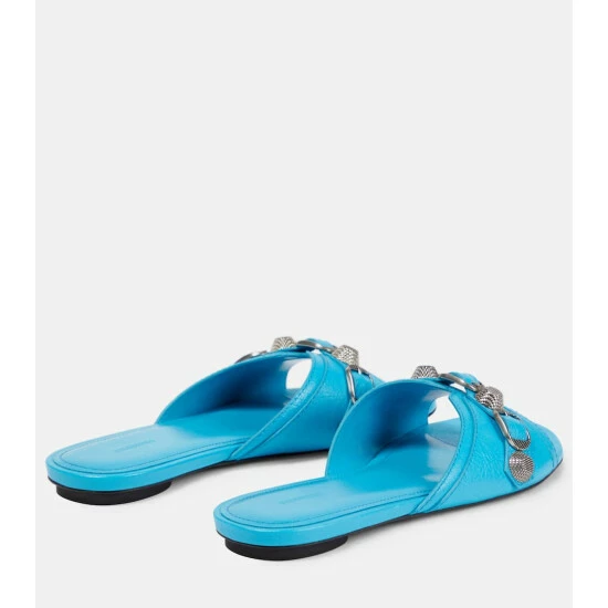 Balenciaga Cagole Leather Sandals 2 Balenciaga Cagole Leather Sandals - Image 2