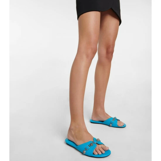 Balenciaga Cagole Leather Sandals 3 Balenciaga Cagole Leather Sandals - Image 3