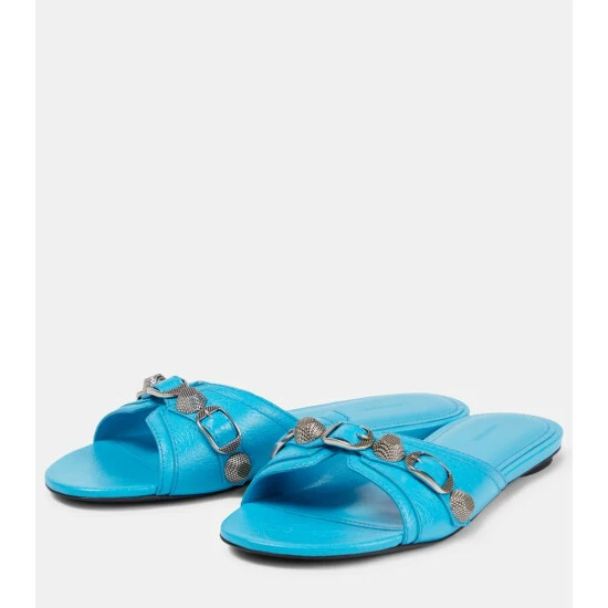 Balenciaga Cagole Leather Sandals 4 Balenciaga Cagole Leather Sandals - Image 4