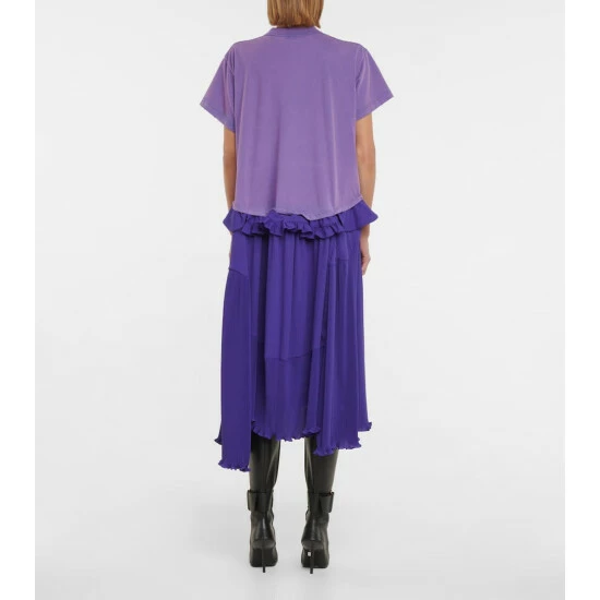 Balenciaga Hybrid Georgette Midi Dress 2 Balenciaga Hybrid Georgette Midi Dress - Image 2